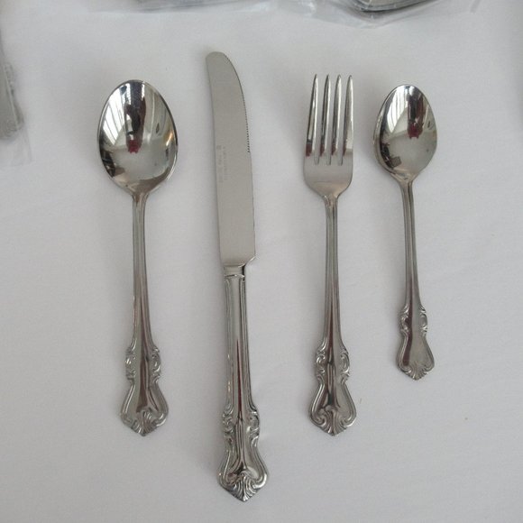 Oxford Hall Stainless Steel Flatware 16 Pieces - Set for 4 - Picture 1 of 6